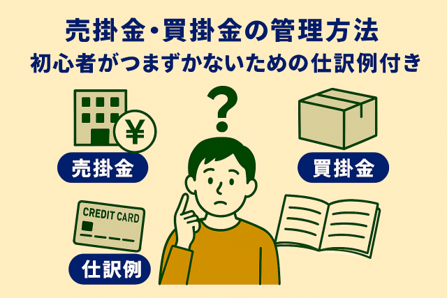 キャッシュレス決済（PayPay・楽天ペイなど）に対応した会計処理をテーマにしたイラスト。スマホ決済と帳簿管理を親しみやすく表現。